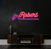 Hockey Name Neon Sign Custom Hockey Name Neon Sign Custom Personalized Name Sign Custom Kids Name Sign Hockey Gift