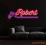 Hockey Name Neon Sign Custom Hockey Name Neon Sign Custom Personalized Name Sign Custom Kids Name Sign Hockey Gift