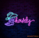 Howdy Cowboy Neon Sign Cowboy Boot Neon Sign Cowboy Boot And Hat Neon Sign Cowboy Hat Neon Sign Cowboy Shoe Led Sign