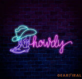 Howdy Cowboy Neon Sign Cowboy Boot Neon Sign Cowboy Boot And Hat Neon Sign Cowboy Hat Neon Sign Cowboy Shoe Led Sign