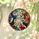 Hummingbirds and Wild Flowers Suncatcher Hummingbird Lovers Window Hanging Hummingbird Suncatcher Hummingbird Gifts