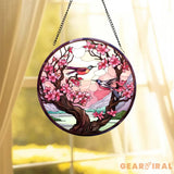 Hummingbirds and Wild Flowers Suncatcher Hummingbird Lovers Window Hanging Hummingbird Suncatcher Hummingbird Gifts