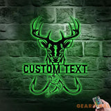 Hunting and Fishing Metal Sign Personalized Family Name Led Metal Sign Outdoor Door Decor Address Wall Art Perfect Gift