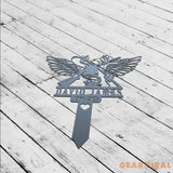 Hunting Memorial Plaque Stake - Hunter memorial plaque - Hunting Memorial Cross For Grave - Memorial Garve Maker