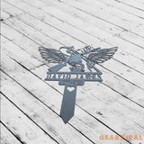 Hunting Memorial Plaque Stake - Hunter memorial plaque - Hunting Memorial Cross For Grave - Memorial Garve Maker