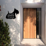 Custom Pet Grooming Hair Salon Metal Wall Art LED Light, Personalized Groomer Name Sign, Pet Grooming Decoration, Home Decor Pet Grooming