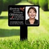 Custom Photo Grave Marker, Temporary Grave Marker With Photo, Outdoor Memorial Plaque, Sympathy Plaque, Remembrance Plaque