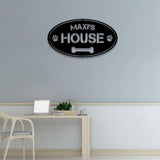 Personalized Dog Crate Metal Sign: Custom Pet Decor