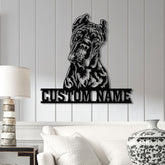 Custom Monogram metal Sign, Family Name Sign, Carne Corso Dog Metal Sign, Carne Corso Family Name Gift, Carne Corso Gift, Gift For Pet Lover