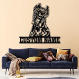 Custom Monogram metal Sign, Family Name Sign, Carne Corso Dog Metal Sign, Carne Corso Family Name Gift, Carne Corso Gift, Gift For Pet Lover