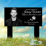 Custom Photo Grave Marker, Temporary Grave Marker With Photo, Outdoor Memorial Plaque, Sympathy Plaque, Remembrance Plaque