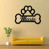 Pet Name Metal Sign, Dog House Name Plaque, Custom Dog Wall Sign, Pet Décor, Personalized Dog Name Sign, Kennel Nameplate