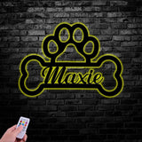 Pet Name Metal Sign, Dog House Name Plaque, Custom Dog Wall Sign, Pet Décor, Personalized Dog Name Sign, Kennel Nameplate