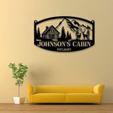 Custom Metal Family Deer Sign, Deer Cabin Decor, Nature Metal Sign, Outdoor Lodge Decor, Deer Hunter Gift, Cottage Sign