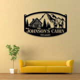 Custom Metal Family Deer Sign, Deer Cabin Decor, Nature Metal Sign, Outdoor Lodge Decor, Deer Hunter Gift, Cottage Sign