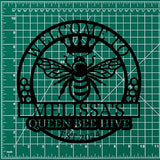 Custom Bee Farm Sign: Personalized Honey Bee Decor for Garden, Welcome Family Bee Sign. Perfect Gift for Gardeners & Beekeepers.