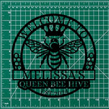 Custom Bee Farm Sign: Personalized Honey Bee Decor for Garden, Welcome Family Bee Sign. Perfect Gift for Gardeners & Beekeepers.