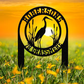 Personalized Heron Metal Address Stake, Modern Address Sign, Custom House Numbers, Metal Address Sign, Address Numbers, Road Address