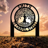 Personalized Tree Of Life Metal Address Stake, Modern Address Sign, Custom House Numbers, Metal Address Sign, Address Numbers, Road Address
