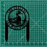 Personalized Duck Metal Address Stake, Modern Address Sign, Custom House Numbers, Metal Address Sign, Address Numbers, Lake House Address