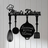 Custom Mimi's Metal Kitchen Sign with Led Light, Kitchen Decor, Name Kitchen Sign, Farmhouse Kitchen Decor, Cooking Gift for Mom