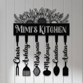 Custom Mimi's Metal Kitchen Sign with Led Light, Kitchen Decor, Name Kitchen Sign, Farmhouse Kitchen Decor, Cooking Gift for Grandma Mom