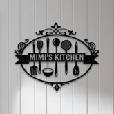 Custom Mimi's Metal Kitchen Sign with Led Light, Kitchen Decor, Name Kitchen Sign, Farmhouse Kitchen Decor, Cooking Gift for Grandma Mom