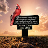 Personalized Cardinal Memorial Plaque Stake, Memorial Gifts for Loss of Mother, Memorial Sign, In Loving Memory Gift, Gift Loss Of Father