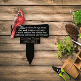 Personalized Cardinal Memorial Plaque Stake, Memorial Gifts for Loss of Mother, Memorial Sign, In Loving Memory Gift, Gift Loss Of Father