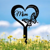 Personalized Butterfly Memorial Plaque Stake, Memorial Gifts for Loss of Mother, Memorial Sign, In Loving Memory Gift, Gift Loss Of Mother