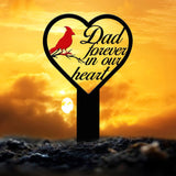 Personalized Cardinal Memorial Plaque Stake, Memorial Gifts for Loss of Mother, Memorial Sign, In Loving Memory Gift, Gift Loss Of Family