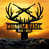 Personalized Deer Hunting Memorial Stake, Cemetery Stake, Grave Marker, Memorial Stake, Hunter Loss, In Memorial Of Gift, Hunter Loss