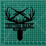 Personalized Deer Hunting Memorial Stake, Cemetery Stake, Grave Marker, Memorial Stake, Hunter Loss, In Memorial Of Gift, Hunter Loss