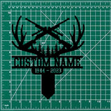 Personalized Deer Hunting Memorial Stake, Cemetery Stake, Grave Marker, Memorial Stake, Hunter Loss, In Memorial Of Gift, Hunter Loss