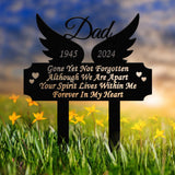 Personalized Angel Wing Memorial Plaque Stake, Memorial Gifts for Loss of Mother, Memorial Sign, In Loving Memory Gift, Gift Loss Of Father