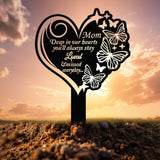 Personalized Butterflies Memorial Plaque Stake, Memorial Gifts for Loss of Mother, Memorial Sign, In Loving Memory Gift, Gift Loss Of Mother