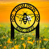 Personalized Bee Lover Metal Address Stake, Modern Address Sign, Custom House Numbers, Metal Address Sign, Address Numbers, Road Address