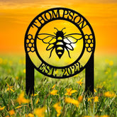 Personalized Bee Lover Metal Address Stake, Modern Address Sign, Custom House Numbers, Metal Address Sign, Address Numbers, Road Address