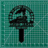 Personalized Train Memorial Stake, Metal Stake, Train Sign, Train Gift, Train Loss, Sympathy Sign, Grave Marker, Remembrance Stake