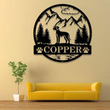 Rhodesian Ridgeback Metal Sign, Custom Dog Name Sign, Dog Memorial Gift, Rhodesian Ridgeback Wall Decor, Dog Lovers Wall Art, Pet Lover Gift