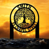 Personalized Tree Of Life Metal Address Stake, Modern Address Sign, Custom House Numbers, Metal Address Sign, Address Numbers, Road Address