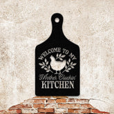 Custom Welcome To My Kitchen Metal Kitchen Sign with Led Light, Kitchen Decor, Name Kitchen Sign, Farmhouse Kitchen Decor, Cooking Gifts