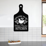 Custom Welcome To My Kitchen Metal Kitchen Sign with Led Light, Kitchen Decor, Name Kitchen Sign, Farmhouse Kitchen Decor, Cooking Gifts