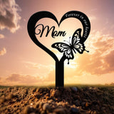 Personalized Butterfly Memorial Plaque Stake, Memorial Gifts for Loss of Mother, Memorial Sign, In Loving Memory Gift, Gift Loss Of Mother