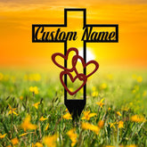 Personalized Heart Memorial Plaque Stake, Memorial Gifts for Loss of Mother, Memorial Sign, In Loving Memory Gift, Gift Loss Of Father, Mom