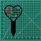 Personalized Cardinal Memorial Plaque Stake, Memorial Gifts for Loss of Mother, Memorial Sign, In Loving Memory Gift, Gift Loss Of Family