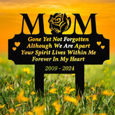 Personalized Rose Memorial Plaque Stake, Memorial Gifts for Loss of Mother, Memorial Sign, In Loving Memory Gift, Gift Loss Of Family