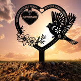 Personalized Cardinal Memorial Plaque Stake, Memorial Gifts for Loss of Mother, Memorial Sign, In Loving Memory Gift, Gift Loss Of Family