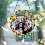 Custom Stained Glass Suncatcher Family Portrait From Photo, Family Photo Window Hanging, Family Memorial Gift, Family 2025 Mother's Day Gift
