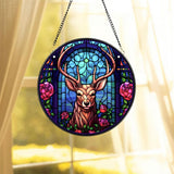 Deer Suncatcher Hanging Sign, Forest Creatures Window Decor, Nature Animal Window Hanging, Forest Animal Lover, Deer Home Decor
